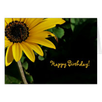 Yellow and Black, Happy Birthday! cards