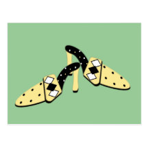 Yellow and Black Mules Post Card