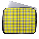 Yellow and Black Plaid Laptop Sleeves