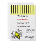 Yellow and Black Shower Invitation