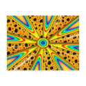 YELLOW AND BLACK SPOTTED ABSTRACT postcards by dgpaulart YELLOW AND BLACK SPOTTED ABSTRACT postcards