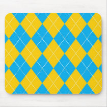 Yellow and Blue Argyle Pattern mousepads by fantasian_angel Yellow and Blue Argyle Pattern mousepads