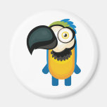 Yellow and Blue Parrot - My Conservation Park Refrigerator Magnets