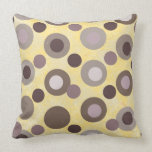 Yellow and Brown Retro Pillow pillows