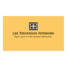 Yellow and Elegant  Business Card