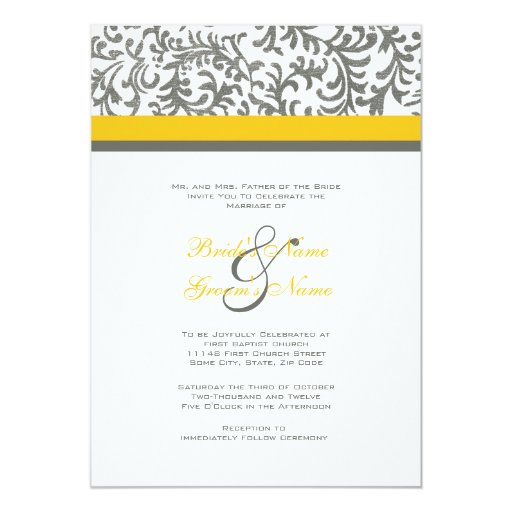 yellow and grey wedding invitation kits yellow and gray wedding invitation zazzle yellow and grey wedding invitation kits yellow and gray wedding invitation zazzle