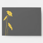 Yellow and Gray Wildflowers Envelope
