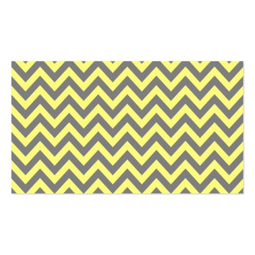 Yellow and Gray Zigzag Business Card
