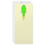 Yellow and Green Bird. Parakeet Custom Rack Cards