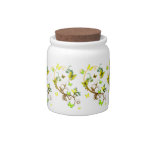 Yellow and Green Butterflies Candy Jars