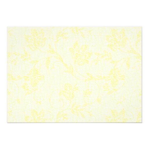 Yellow and Green Floral Wedding Invitation
