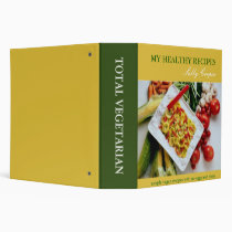 Yellow and green healthy recipe binder binders