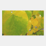 Yellow and Green Redbud Leaves Sticker