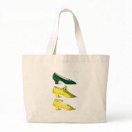 Yellow and Green Shoes bag
