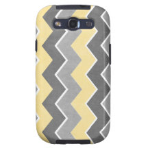Yellow and Grey Zig Zag Pattern Galaxy SIII Case