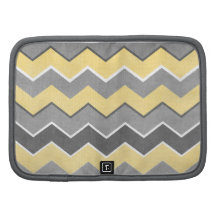 Yellow and Grey Zig Zag Pattern Organizers