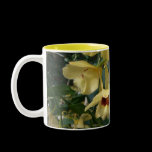 Yellow and Maroon Orchids Mug