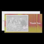 Yellow and Maroon Shadowed photo cards