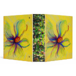 Yellow and Multi-Color Pastels 3 Ring Binder
