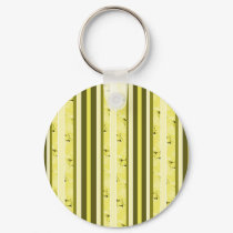 yellow and olive green stripes keychains by DonnaGraysonAbstract yellow and olive green stripes keychains