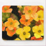 Yellow and Orange Floral Mousepad