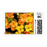 Yellow and Orange Floral Postage