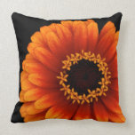 Yellow and Orange Flower Throw Pillow pillows