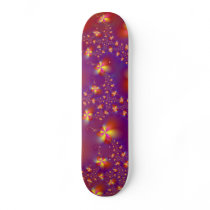 Yellow and Orange Flutterbyes Skateboard
