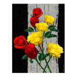 rose, flower, floral, painting, digital, design