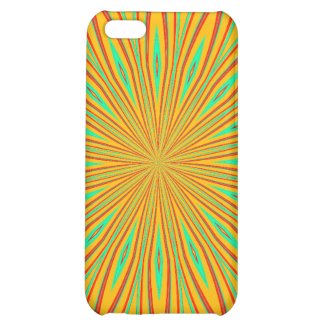 yellow and red sunflower abstract iPhone 5C cover