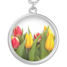 Yellow and Red Tulips Necklaces