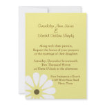 Yellow and White Daisy Wedding Invitation