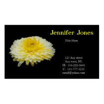 Yellow and White Floral Business Card business cards