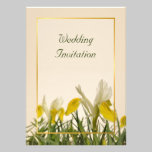 Yellow and white irises invitations