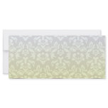 Yellow and white paisley pattern custom rack cards