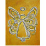 Yellow Angel Holiday Ornament Cut Out