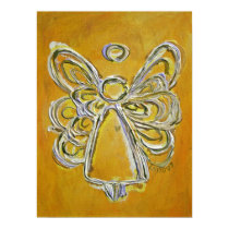 Yellow Angel Poster Print