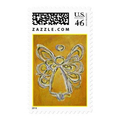 Yellow Angel Stamp