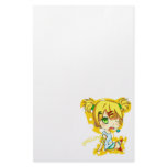 Yellow Anime Stationary Customized Stationery