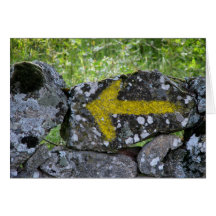 Yellow Arrow on Fence Card
