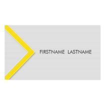 Yellow Arrow Personal Networking Business Cards