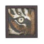 Yellow as seen through the tiger's metallic eye premium keepsake box