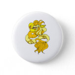 Yellow asian dragon buttons