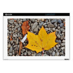Yellow autumn leaf skins for 17" laptops