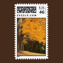 Yellow Autumn stamps stamps