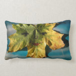 Yellow autumn throw pillow