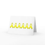 Yellow Awareness Ribbon Card