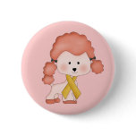 Yellow Awareness Ribbon Dog