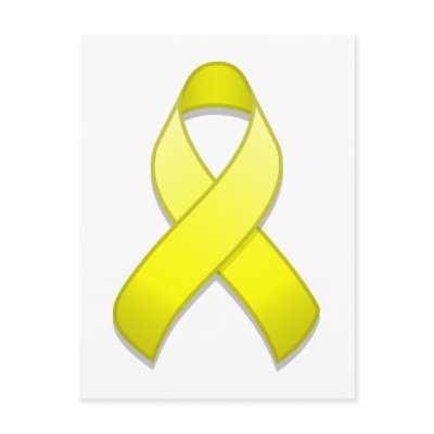 Yellow Support Ribbon