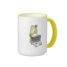 Yellow Baby Bassinet Coffee Mug